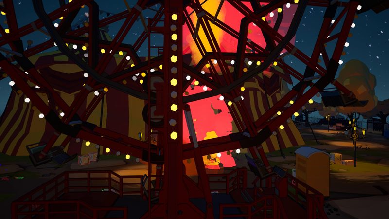 Das Riesenrad auf Carnival bei Nacht